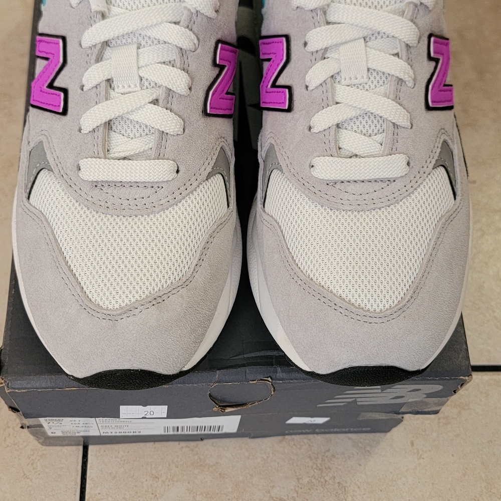 New Balance 580 Sneakers in Purple,‎ Teal, and Gray - Picture 4 of 6